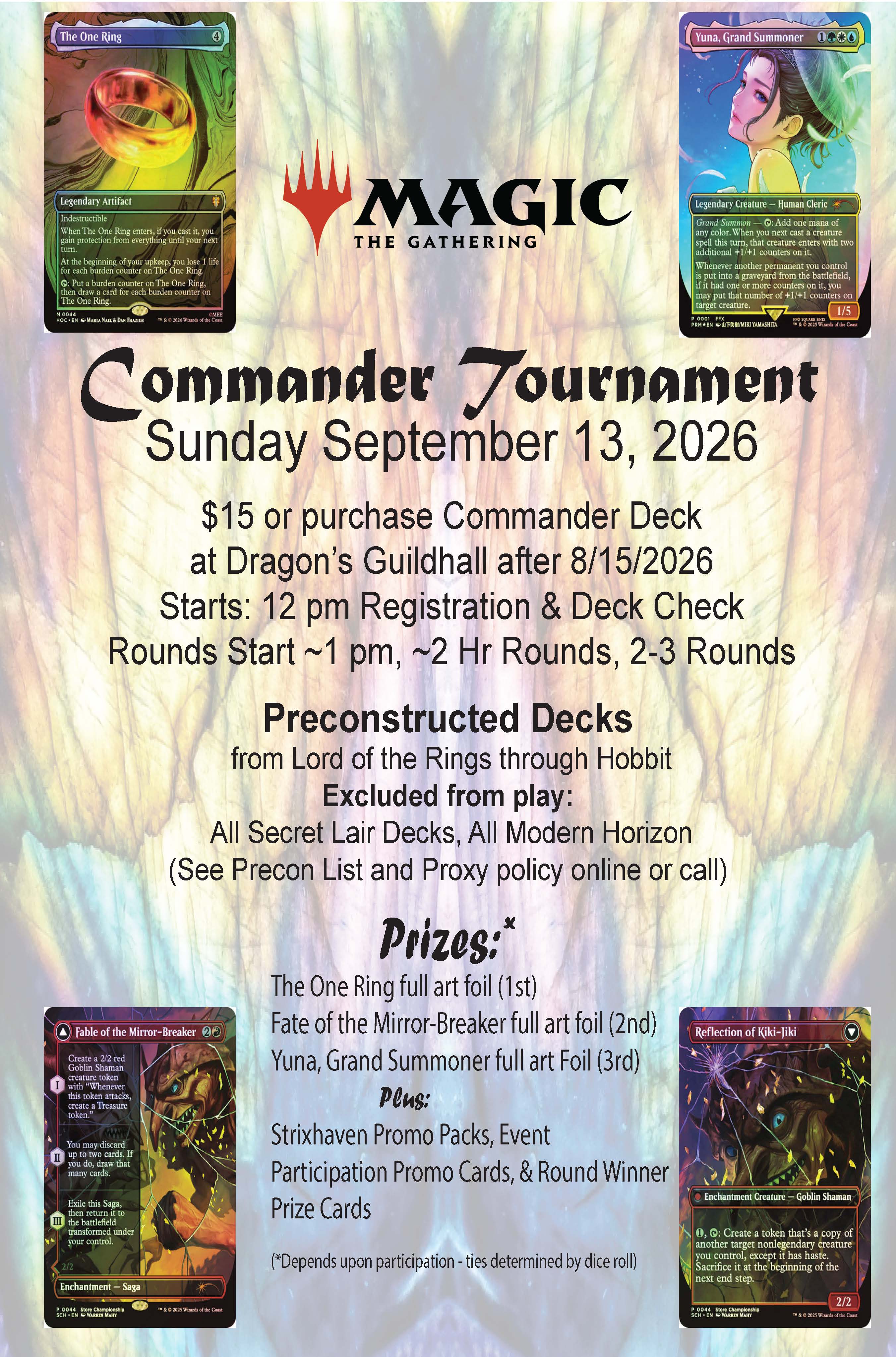 Commander Precon Tournament