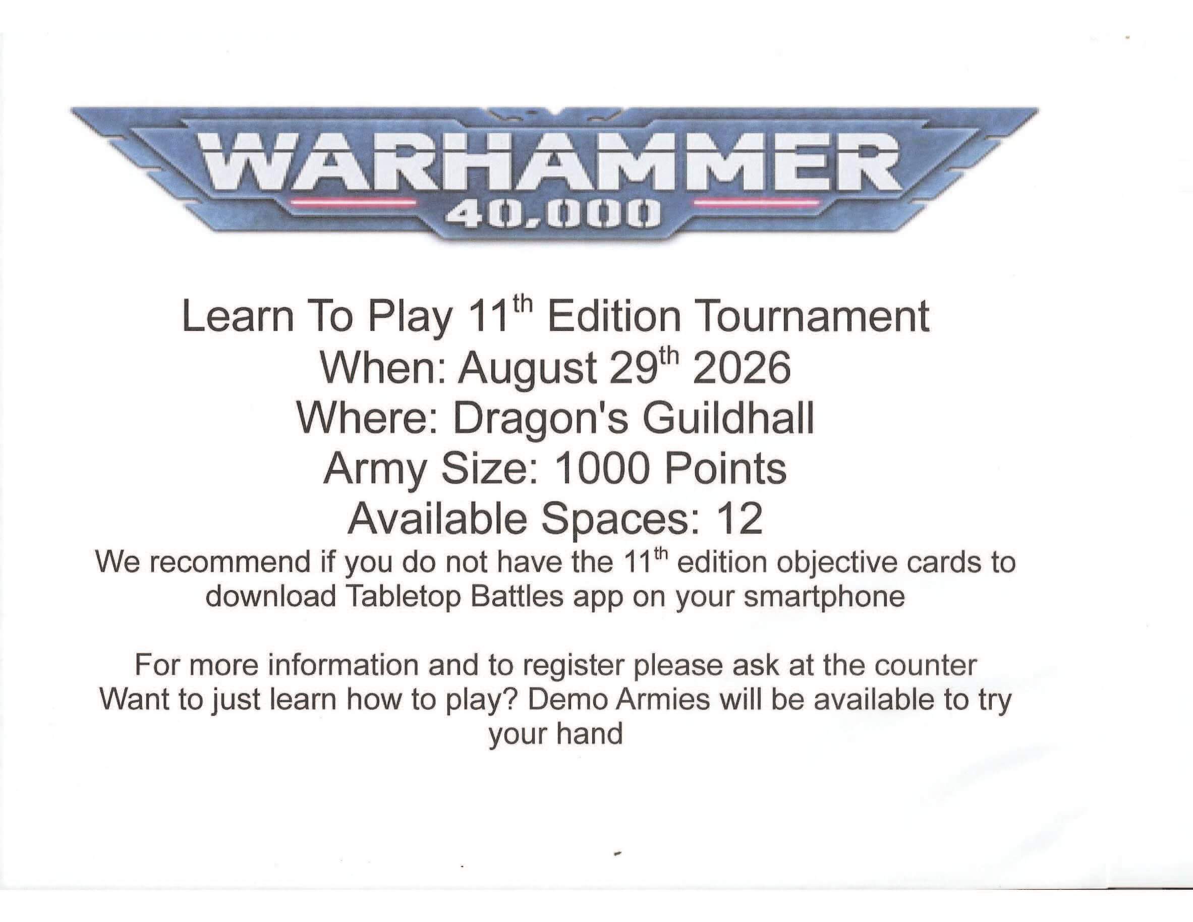 40K Tournament